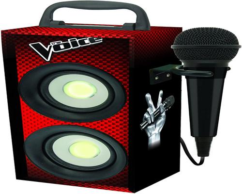 a Lexibook The Voice The Most Beautiful Voice E Portable Karaoke With Microphone