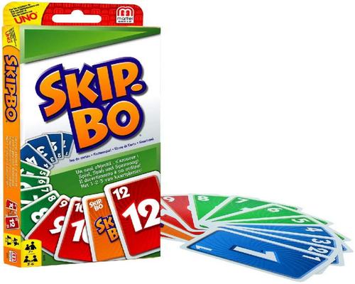 a Game Mattel Games Skip-Bo Board Game And