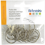 <notranslate>Ein Set Artemio 14020014 Ring für Schlüsselanhänger mit Kette-10</notranslate>