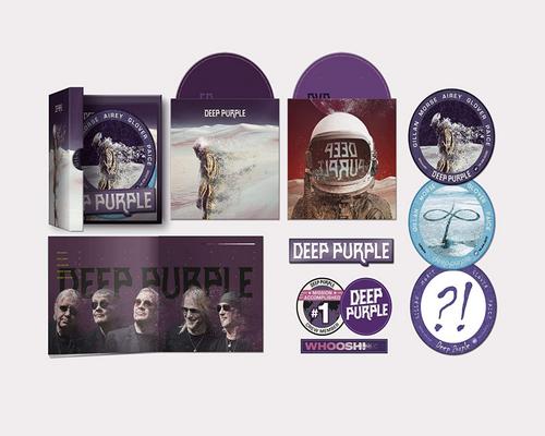 un CD Deep Purple - Whoosh! Hattrick Edition (Ltd. Coffret comprenant 3 patchs exclusifs, 3 autocollants et 1 aimant de réfrigérateur)