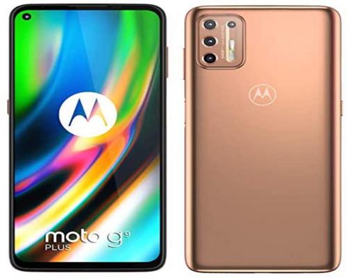 ein Motorola Moto G9 Plus Smartphone