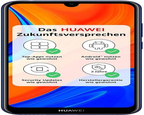 een Huawei Y6S-smartphone met volledig scherm van 6,09 inch