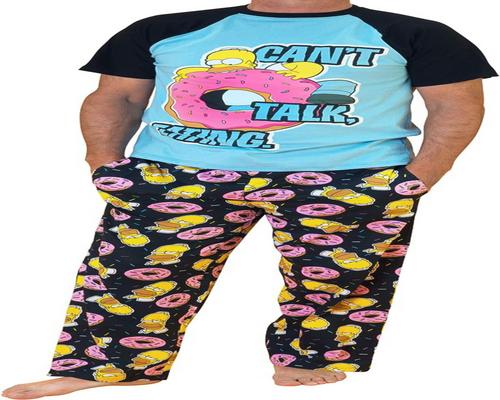 Пижамный комплект Гомера Симпсона для мужчин