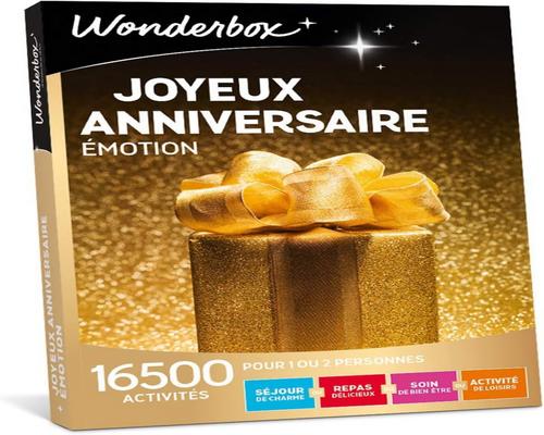 ένα κουτί δώρου Wonderbox Happy Birthday Emotion