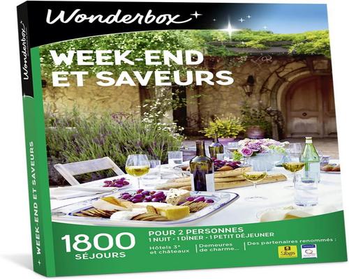 uma caixa de presente de fim de semana e sabores Wonderbox