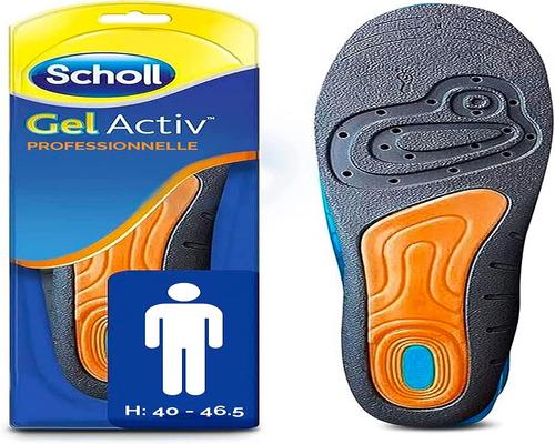Scholl Comfort Professional Gelsoft-indlægssåler til mænd størrelse 40 til 46,5