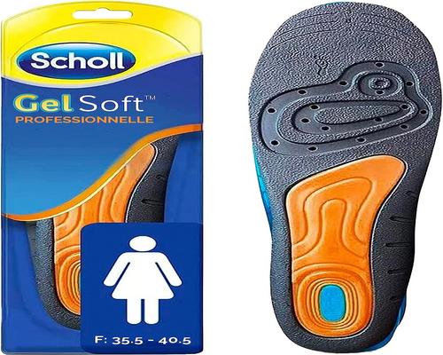Scholl Comfort 专业女式 Gelsoft 鞋垫尺寸从 35.5 到 40.5
