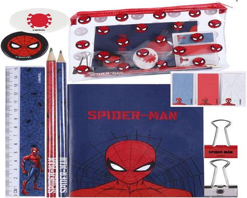 Набор канцелярских принадлежностей с держателем для значка Marvel Spiderman