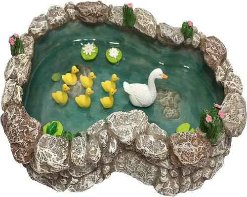 a Glitzglam Duck Pond Figurine