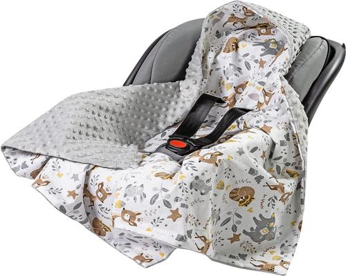 a Doser Medi Partners Enveloping Blanket Baby Nest D Angel Car Seat 85X85Cm Multifunction Winter Stroller With A Soft And Fluffy Hood For Prams