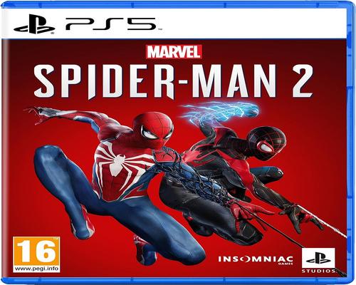 a Sony Game, Marvel&#39;S Spider-Man 2 Ps5, Action Game, Physical Version With Cd, In French, 1 Player, Pegi 16, For Playstation 5
