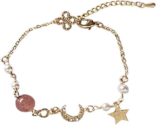 a Trendy Charm Bracelet For Women With Rhinestone