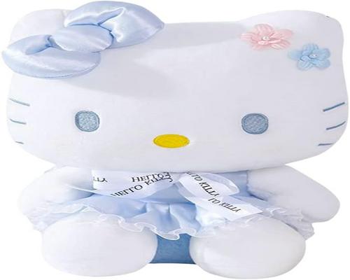 Fydzbsl Hello Kitty -nukke Hello Kitty Juguete De Para Niños Tela De Felpa Corta Lindo Suave Dibujos Animados Muñeca Para Niños Cumpleaños Regalo