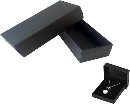 a Box Box A, Gift Box, Black With Kraft Paper