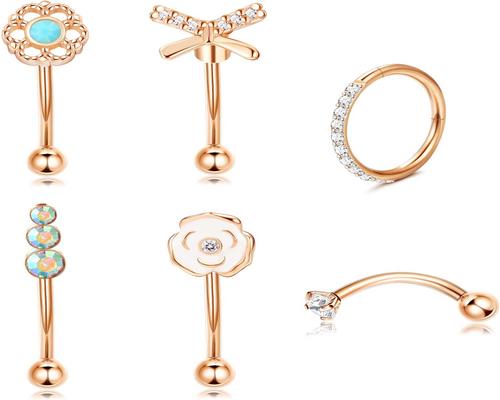 un Piercing Sourcil Diamday 16G