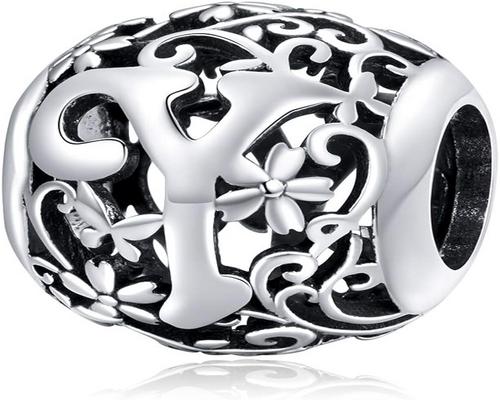 une Breloque Lettre Qings En Argent