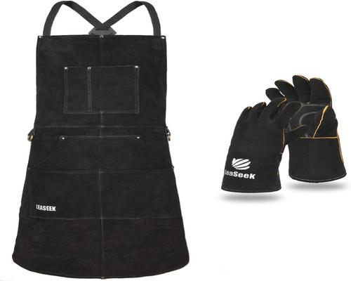 un Tablier De Soudure Leaseek En Cuir