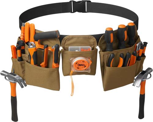une Ceinture Porte-Outils Avec 19 Poches