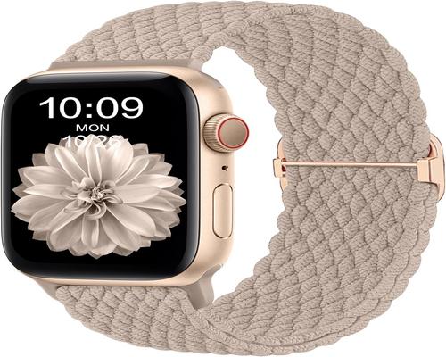 ένα βραχιόλι με πλεκτό Cemika για Apple Watch