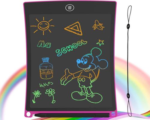 a Guyucom barnritning Ssd-kort 8,5 tums LCD-skrivande och magi för barn med en färgglad och ljusare, fantastiska presenter 3 4 5 6 7 år gamla pojkar Flickor