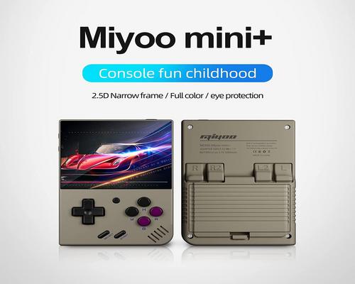 ein Spiel Whatsko Miyoo Mini Plus Tragbares Gaming, Miyoo Mini + Retro Portable 64 GB mit 7000+, Cortex-A7 Linux-System 3,5-Zoll-IPS-Bildschirm 3000 mAh Taschenhandheld