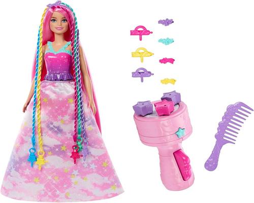 Barbie Princess Magic Braids -peli mallinuken kanssa