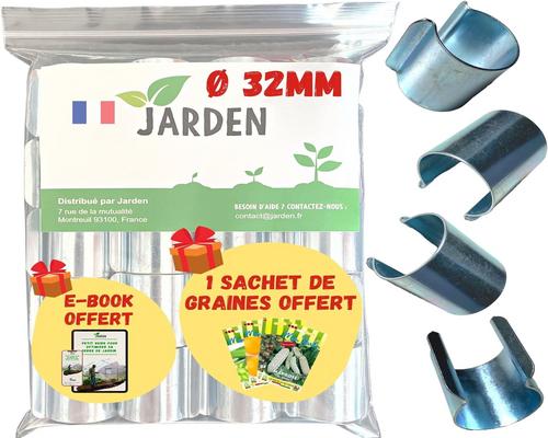un Lot De 20 Clips Diamètre 32Mm