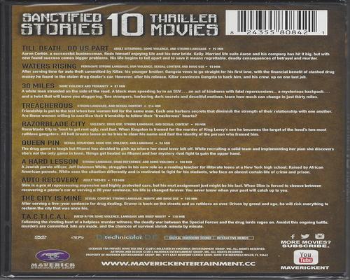 a Set Of Accessory Sanctified Stories Dvd 10 Thriller Movies