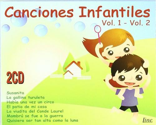 un Cd Canciones Infantiles Vol. 1 - Vol. 2
