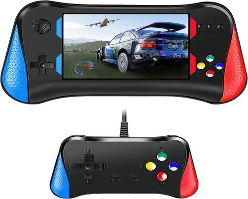a Set Of Accessory Yooya Handheld Game Console For Kids Adults, 3.5'' Lcd Screen Retro Handheld Video Game Console, Preloaded 500 Classic Retro Video Games With Recharge