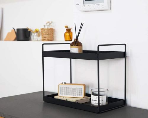 Robot staande plank 2-laags kastbasis keukenblad badkamer aanrecht organisator lade ijdelheid en make-up kruidenrek