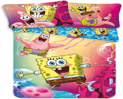 een Spongebob-beddengoedset