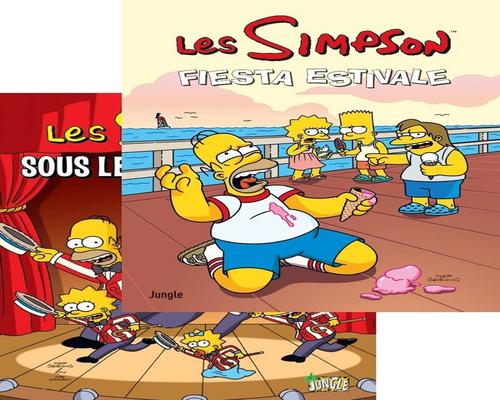 en pakke Simpsons tegneserier