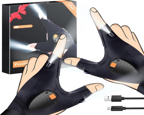 en USB Genopladelig Led Fiskehandske