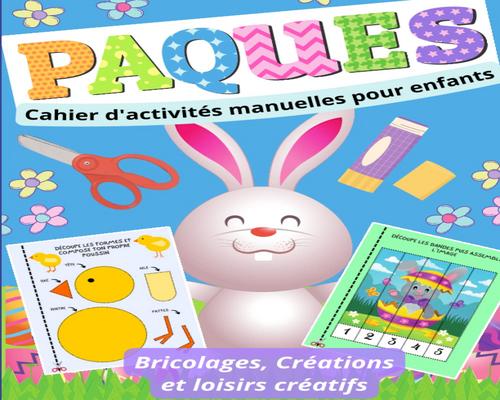 un libro de actividades artesanales de Pascua para niños