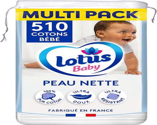 un Lot De Cotons Bébé Lotus Baby Peau Nette