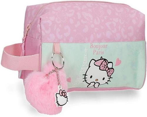 een Hello Kitty Paris toilettas