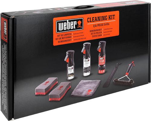 un kit de limpieza para barbacoas Weber Q y Pulse