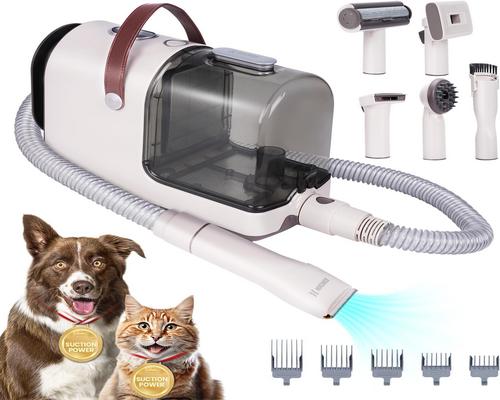 Ηλεκτρική σκούπα για τρίχες σκύλου Hichee με 6 εργαλεία
