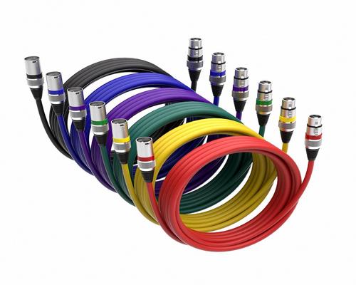 een veelkleurige XLR-kabel Nouiosa