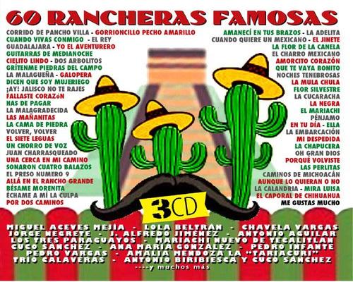 un Cd 60 Rancheras Famosas