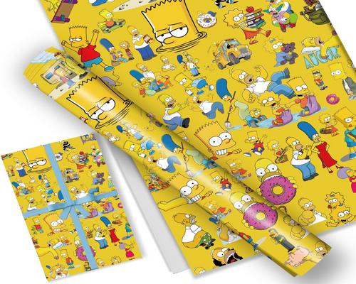 Un juego de papel de regalo de Los Simpson