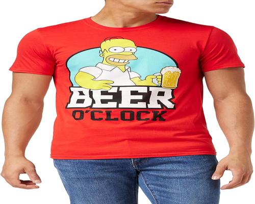 una T-Shirt Uomo The Simpsons Beer O Clock