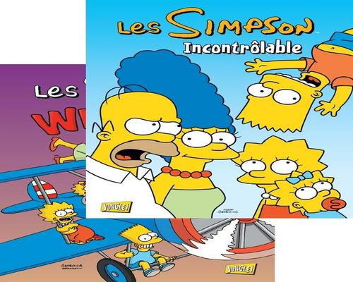 een pakje strips The Simpsons T16 + T19