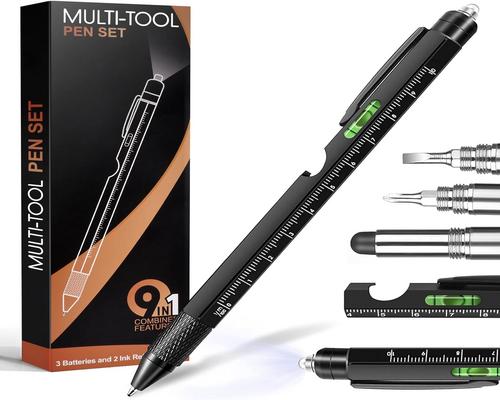 una penna multifunzione 9 in 1 per uomo