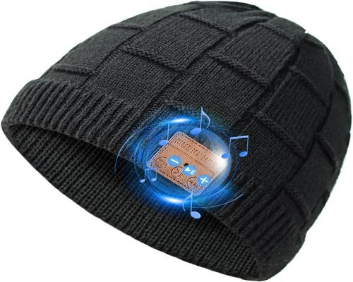 ステレオヘッドフォン付きBluetoothビーニー帽