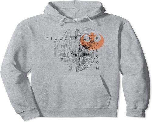 una felpa con cappuccio del Millennium Falcon