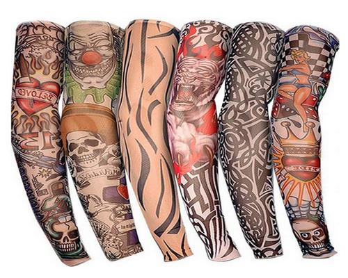 Um conjunto de 6 mangas de tatuagem Gino