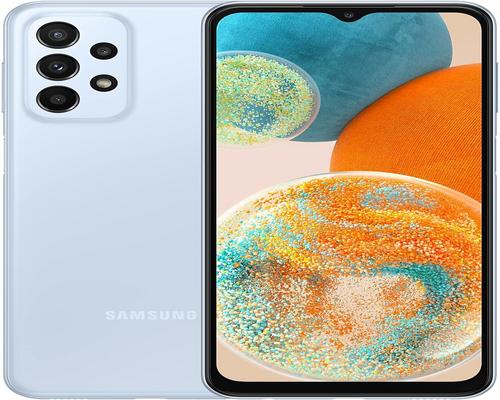 a Samsung Galaxy A23 5G Light Blue