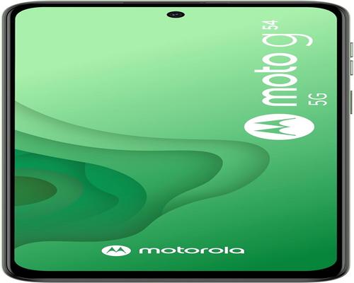 en Moto G54 5G i mintgrøn